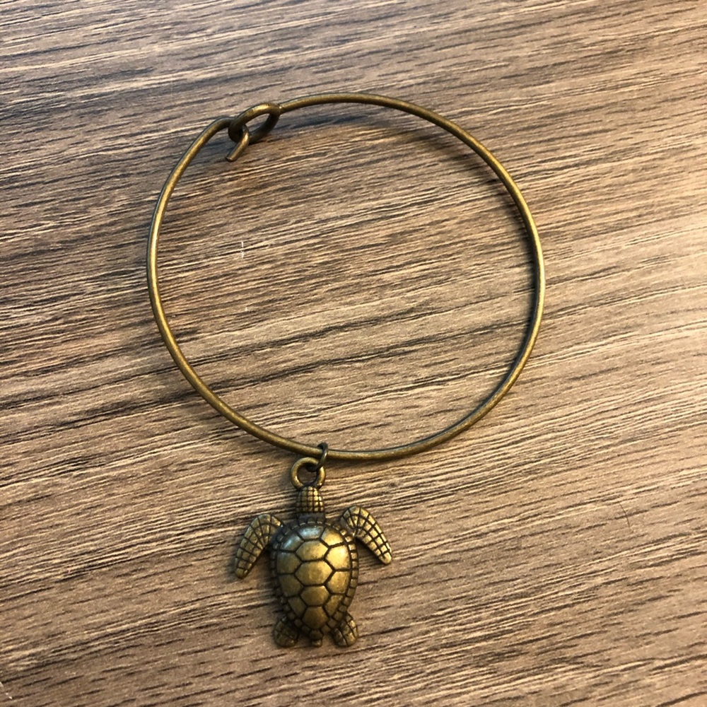 Adorable Sea Turtle Rustic Bronze bracelet